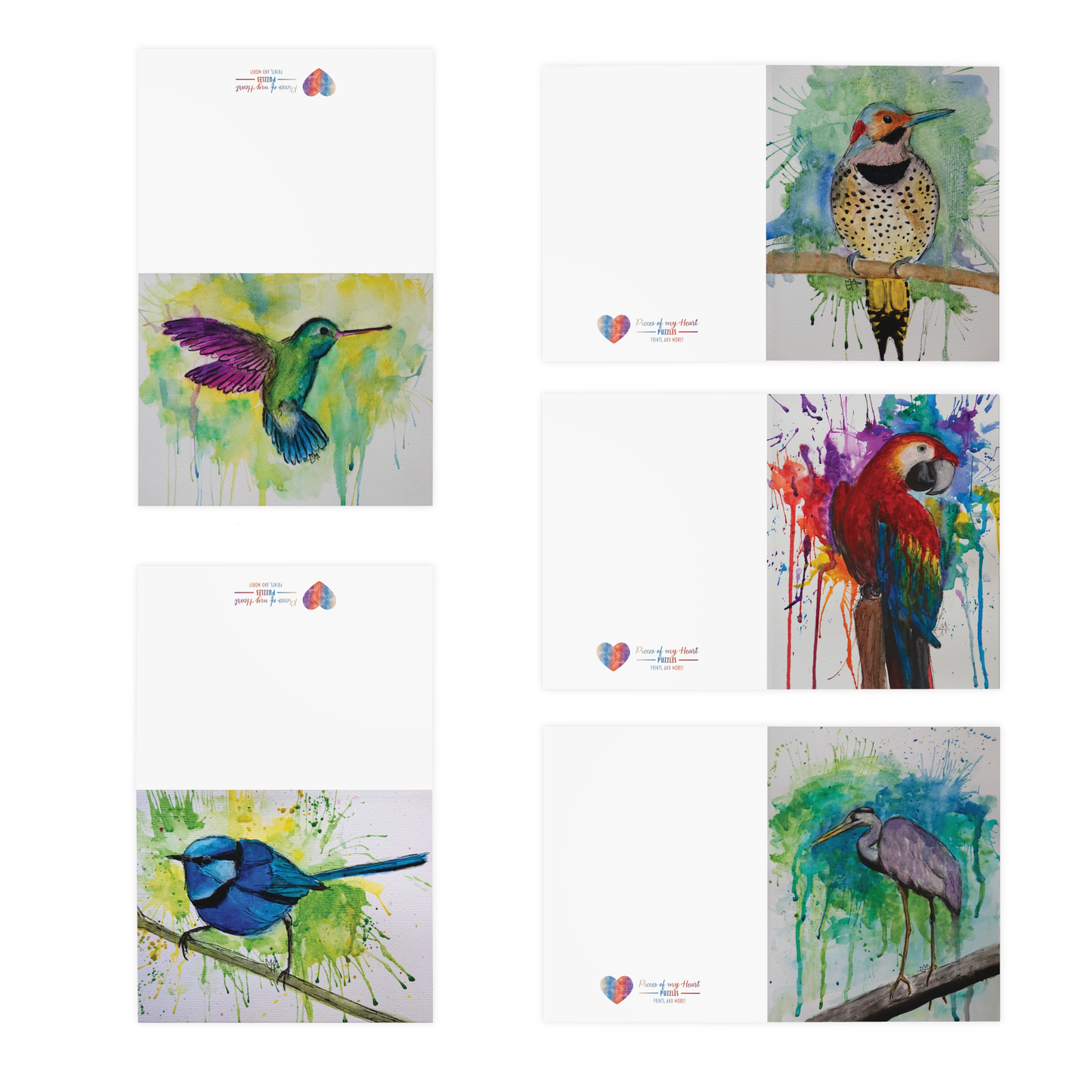 Natures Feathers Greeting Cards