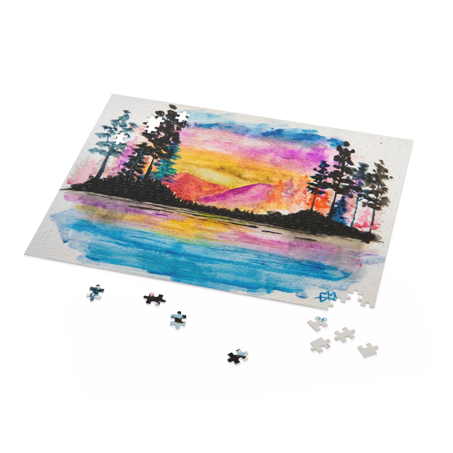 Golden Horizon Sunset Puzzle