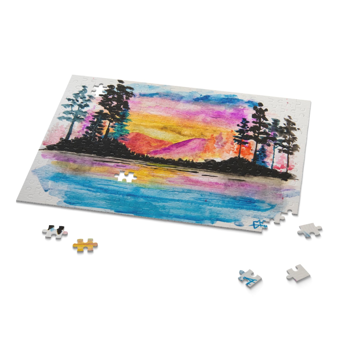 Golden Horizon Sunset Puzzle