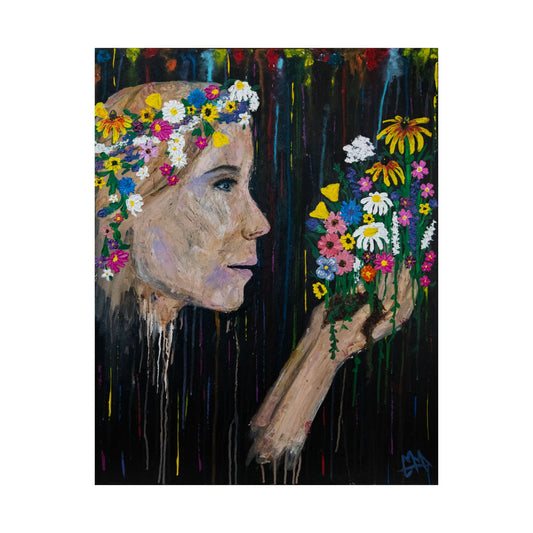 You Threw Dirt on Me and Flowers Grew - Original Painting 2025