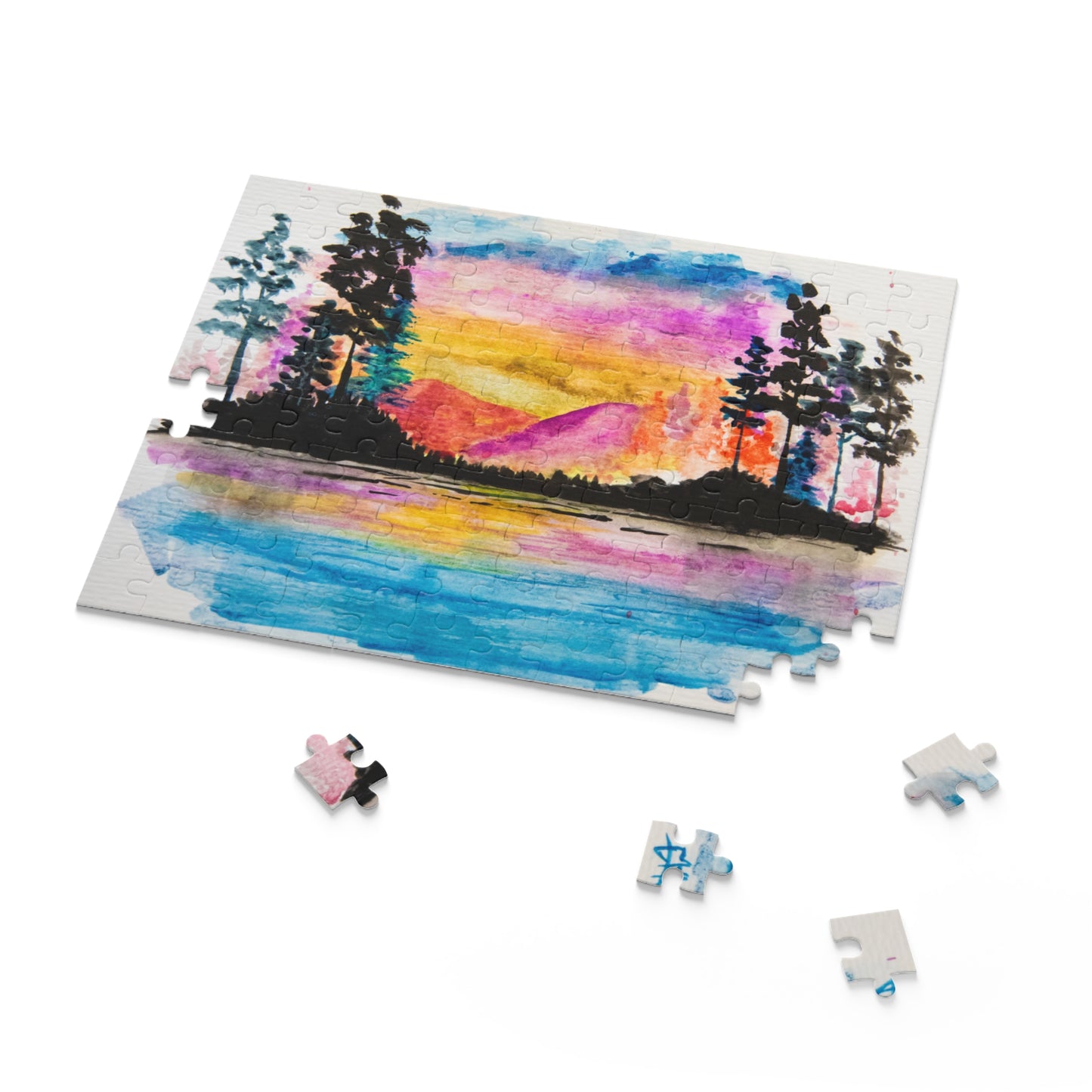 Golden Horizon Sunset Puzzle