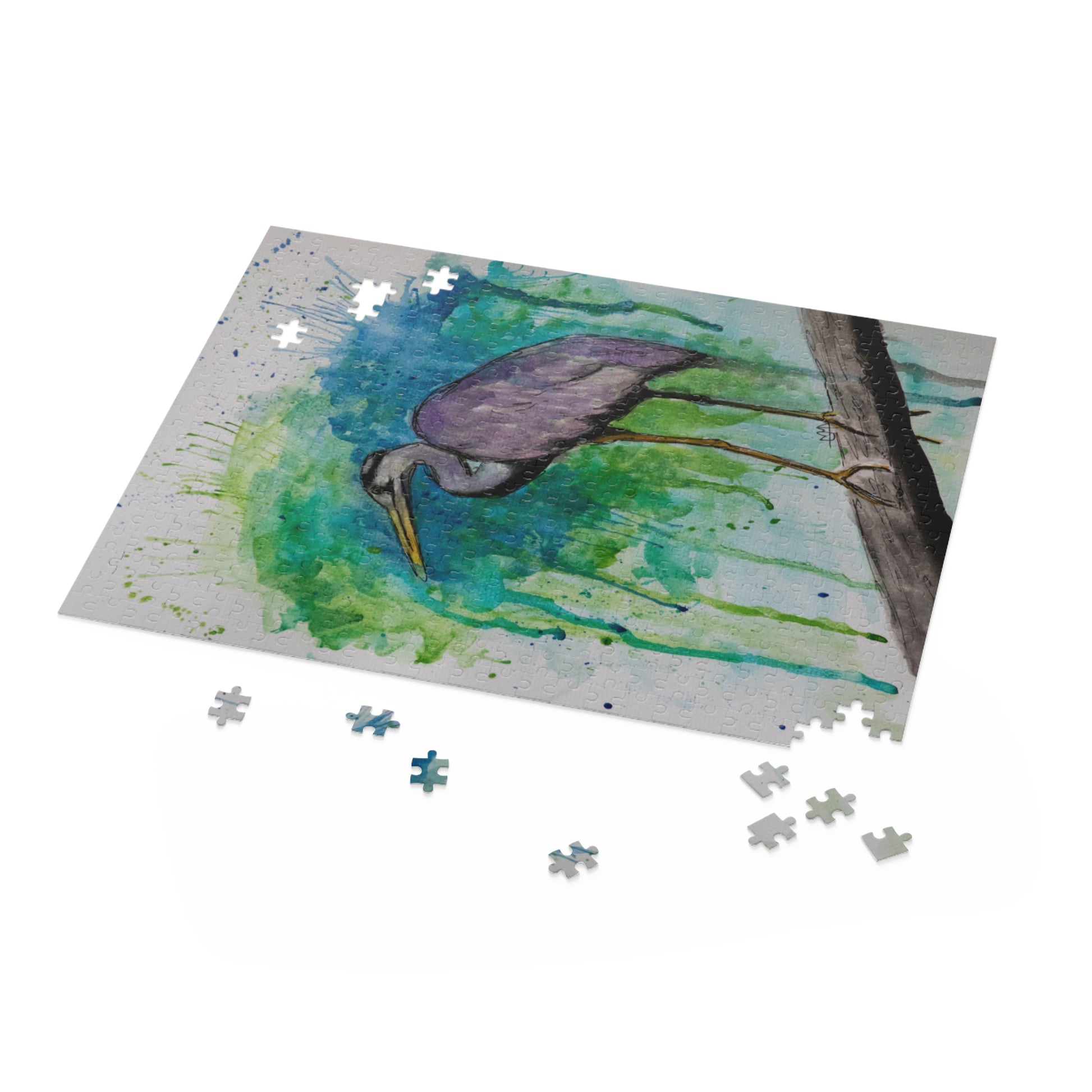 Bird Watercolor Artwork puzzles with beautiful art inspired by storytelling and nature. Beautiful puzzles and nature puzzles from my photos of my artwork. Creative puzzles with artistic puzzle photos. Painting Puzzles from my photos of nature puzzles.