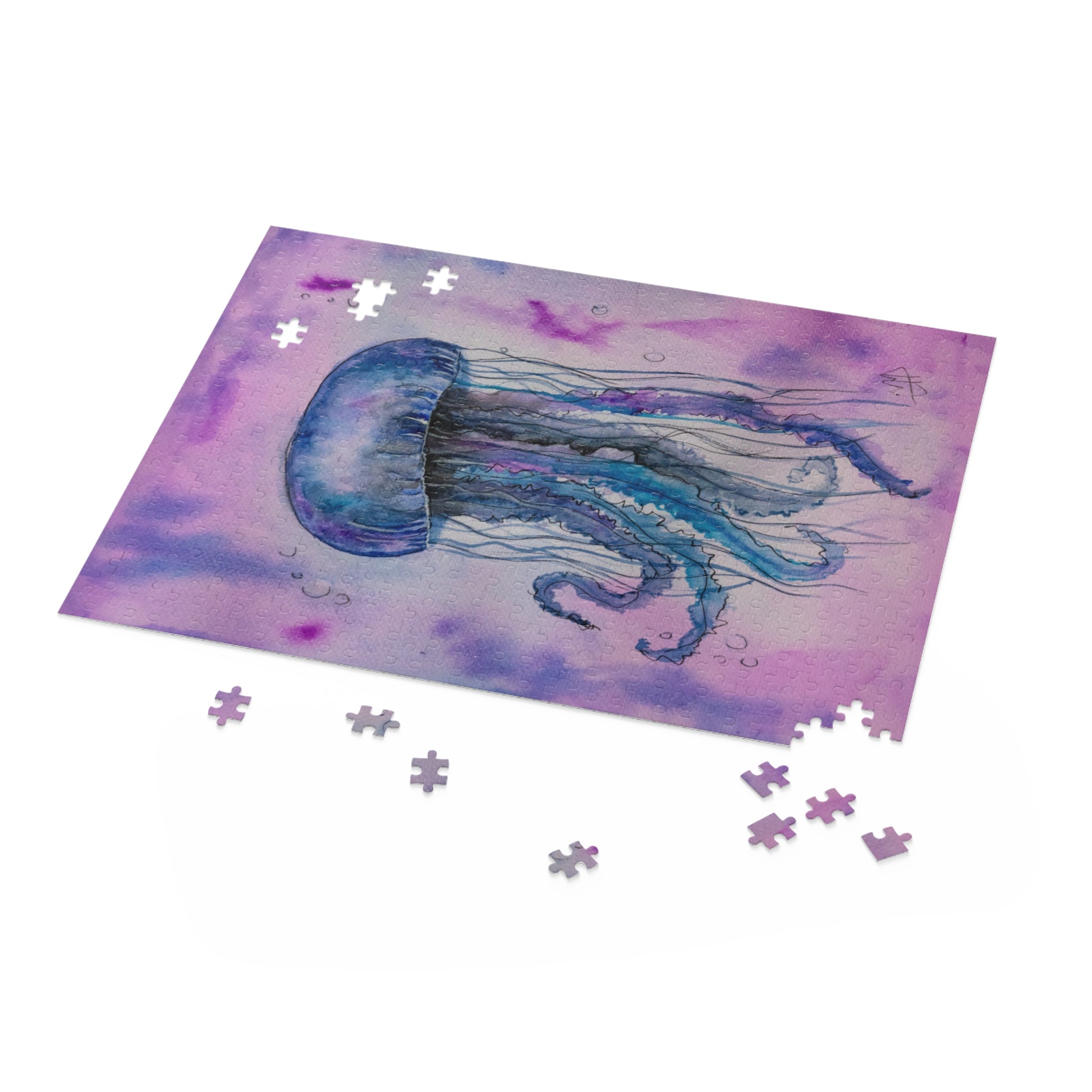 Jelly fish Artwork puzzles with beautiful art inspired by storytelling and nature. Beautiful puzzles and nature puzzles from my photos of my artwork. Creative puzzles with artistic puzzle photos. Painting Puzzles from my photos of nature puzzles.