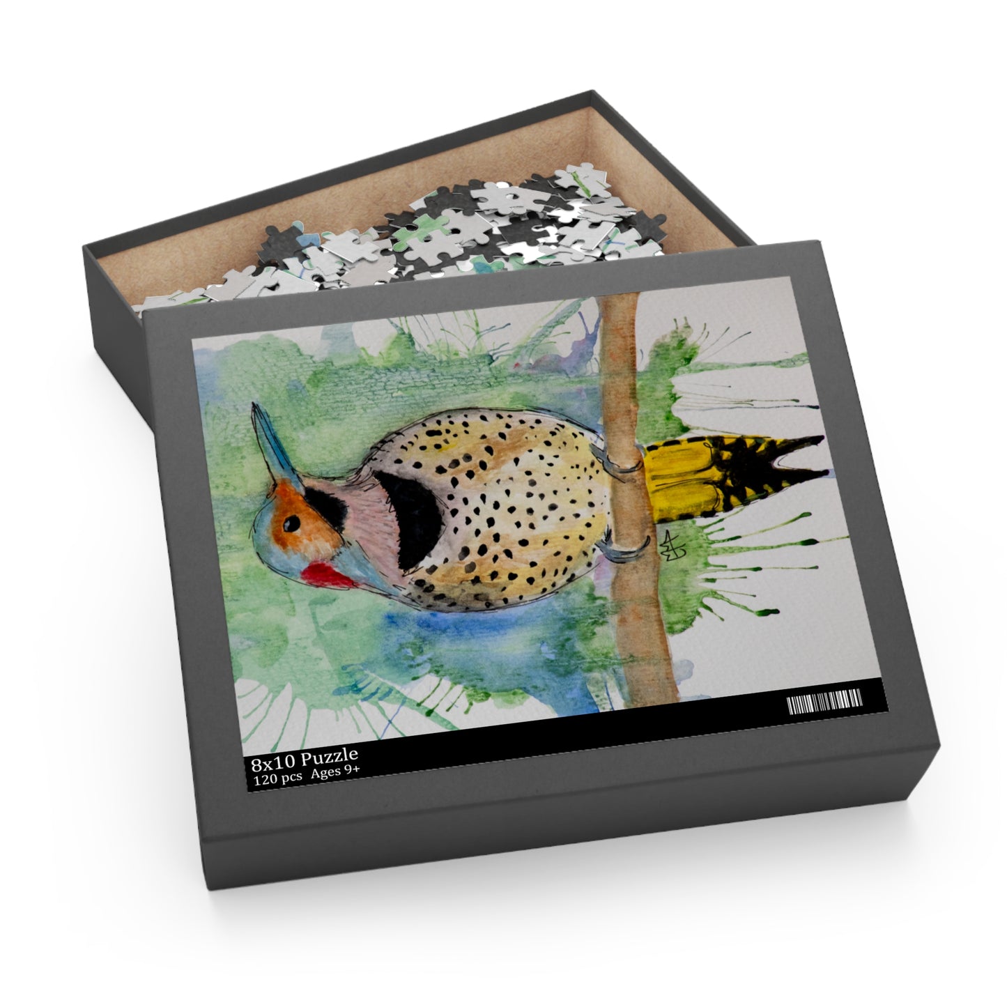 Bird Watercolor Artwork puzzles with beautiful art inspired by storytelling and nature. Beautiful puzzles and nature puzzles from my photos of my artwork. Creative puzzles with artistic puzzle photos. Painting Puzzles from my photos of nature puzzles.