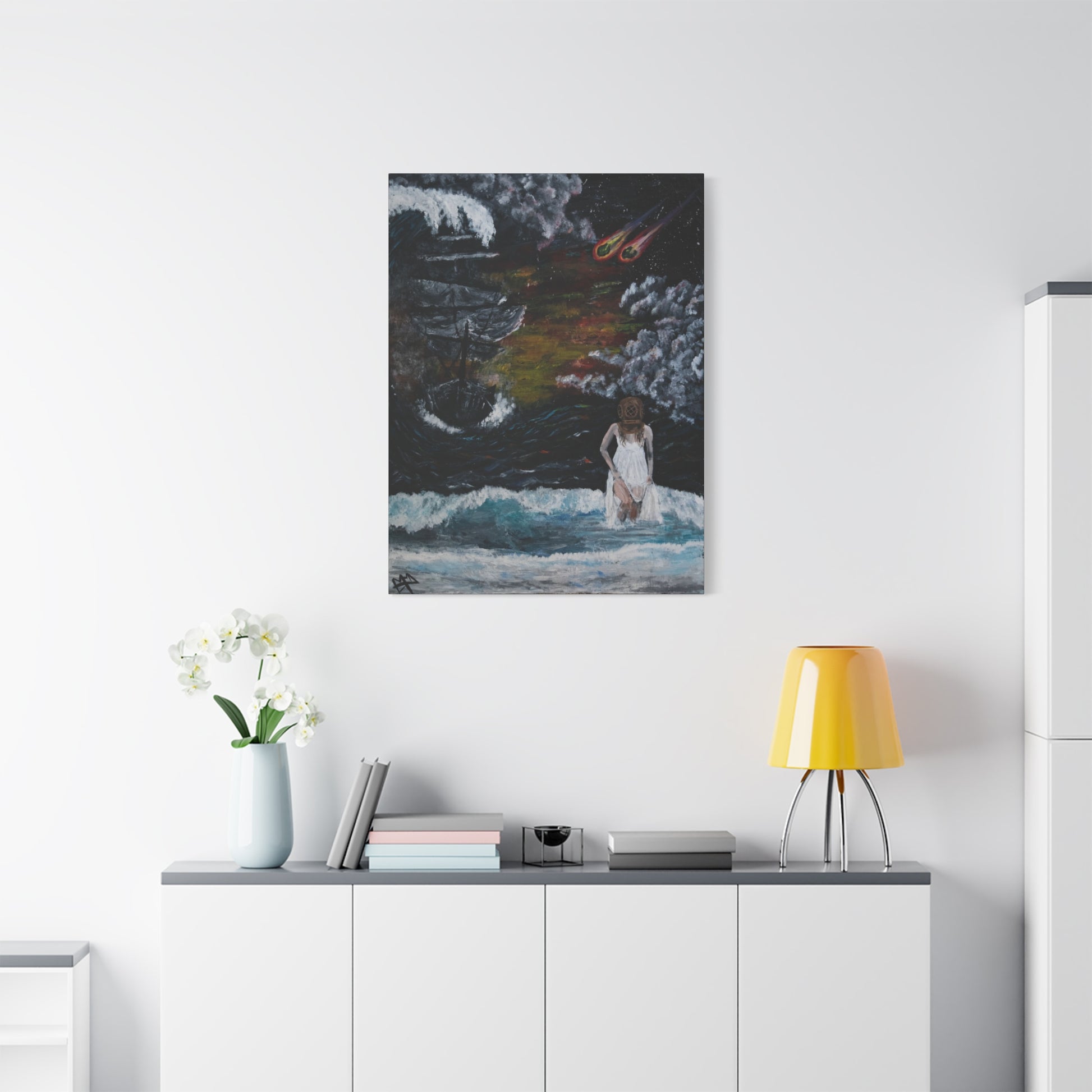 A beautifully crafted art photo print, ideal for nature and art lovers.  Painting turned into a photo print to hang on your own wall in your office space, home or anywhere you would like. Canvas and Poster Prints of meaningful Art.