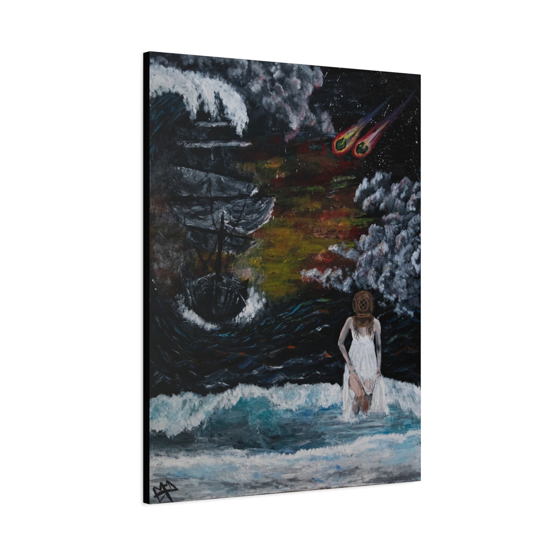 A beautifully crafted art photo print, ideal for nature and art lovers.  Painting turned into a photo print to hang on your own wall in your office space, home or anywhere you would like. Canvas and Poster Prints of meaningful Art.