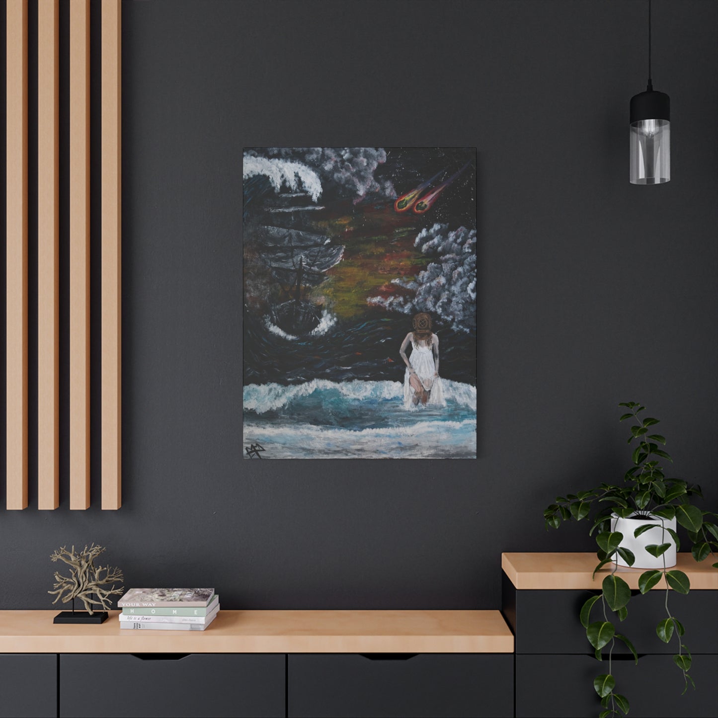 A beautifully crafted art photo print, ideal for nature and art lovers.  Painting turned into a photo print to hang on your own wall in your office space, home or anywhere you would like. Canvas and Poster Prints of meaningful Art.