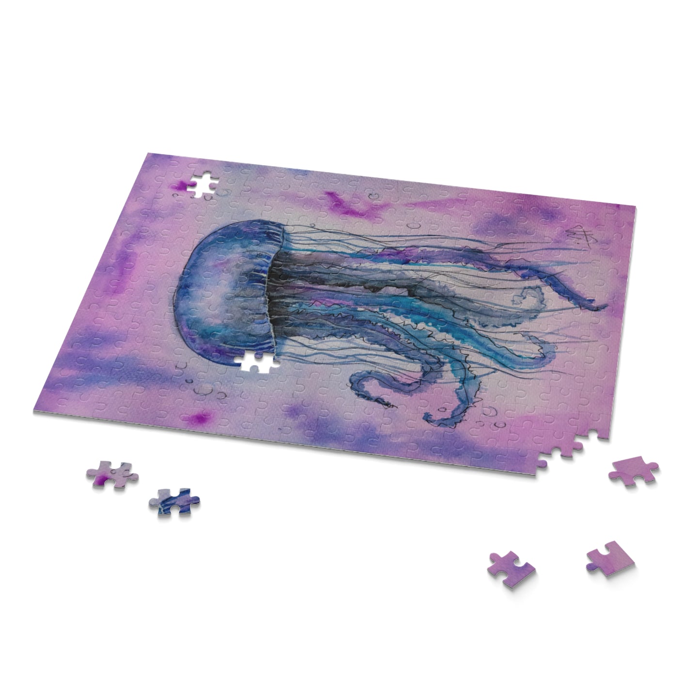 Jelly fish Artwork puzzles with beautiful art inspired by storytelling and nature. Beautiful puzzles and nature puzzles from my photos of my artwork. Creative puzzles with artistic puzzle photos. Painting Puzzles from my photos of nature puzzles.