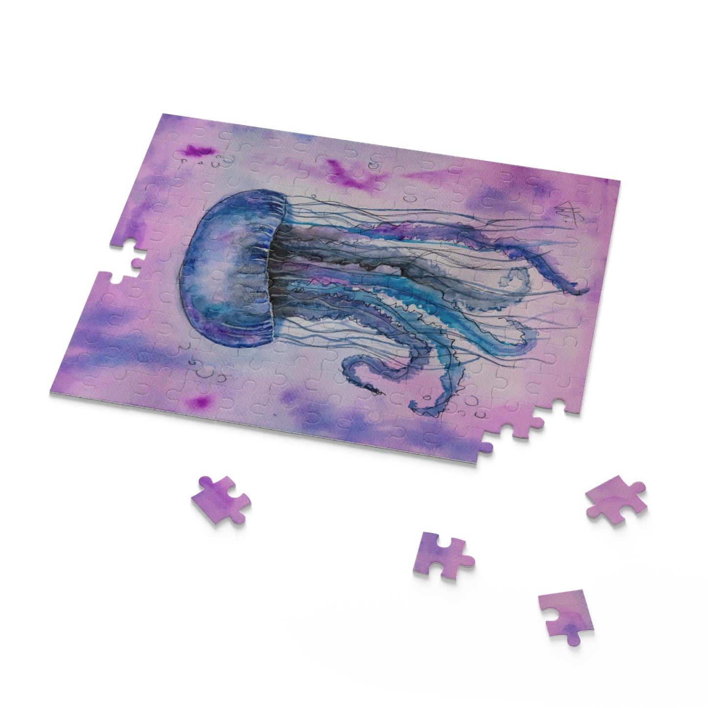 Jelly fish Artwork puzzles with beautiful art inspired by storytelling and nature. Beautiful puzzles and nature puzzles from my photos of my artwork. Creative puzzles with artistic puzzle photos. Painting Puzzles from my photos of nature puzzles.