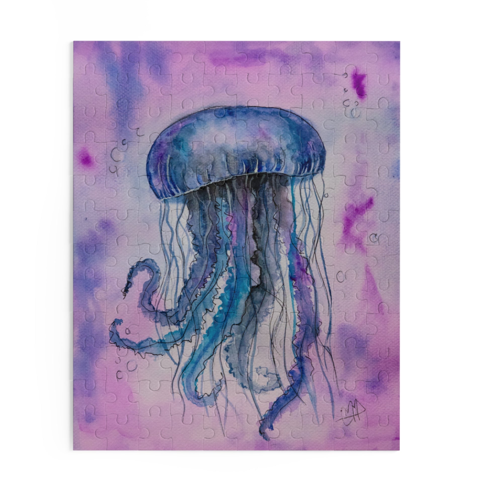 Jelly fish Artwork puzzles with beautiful art inspired by storytelling and nature. Beautiful puzzles and nature puzzles from my photos of my artwork. Creative puzzles with artistic puzzle photos. Painting Puzzles from my photos of nature puzzles.